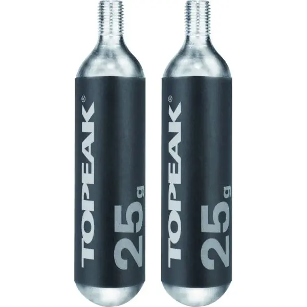 Asiakkaiden Suosikki Topeak CO2 Panokset Hopea - 25gr (2)