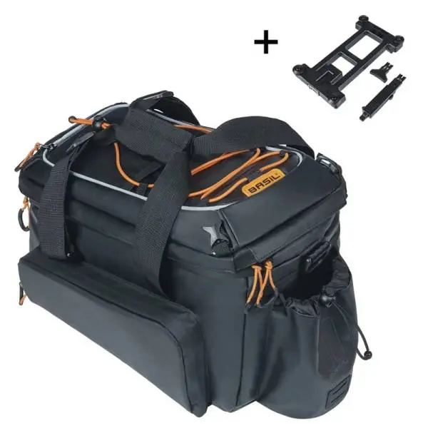 Basil Miles XL Pro Tavaratelineen Laukku Suojapeite 36L - Musta Sertifioitu
