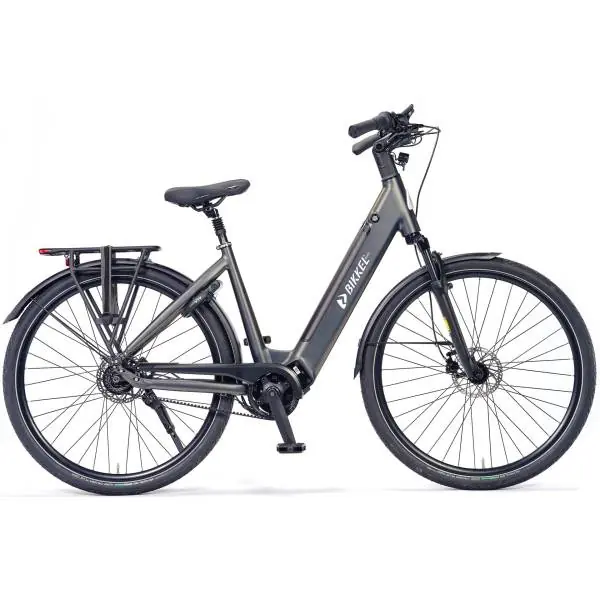 Tehdashinta Bikkel Tuba S E-Bike Naiset 59cm 7S Belt Levy 630Wh - Harmaa