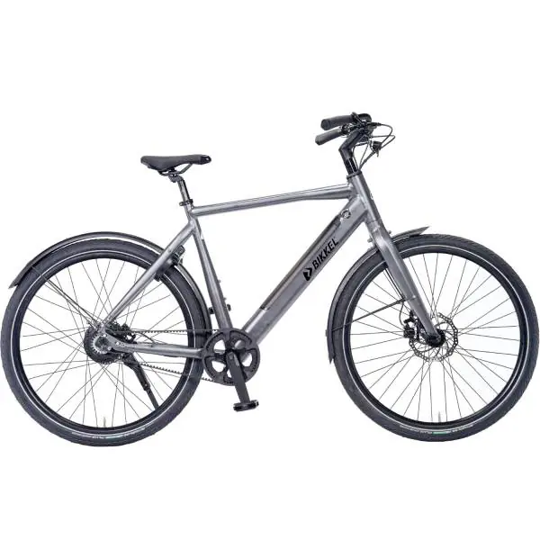 Heti Saatavilla Bikkel Centro E-Bike Miehet 59cm 1V Belt 375Wh - Matta Teräs