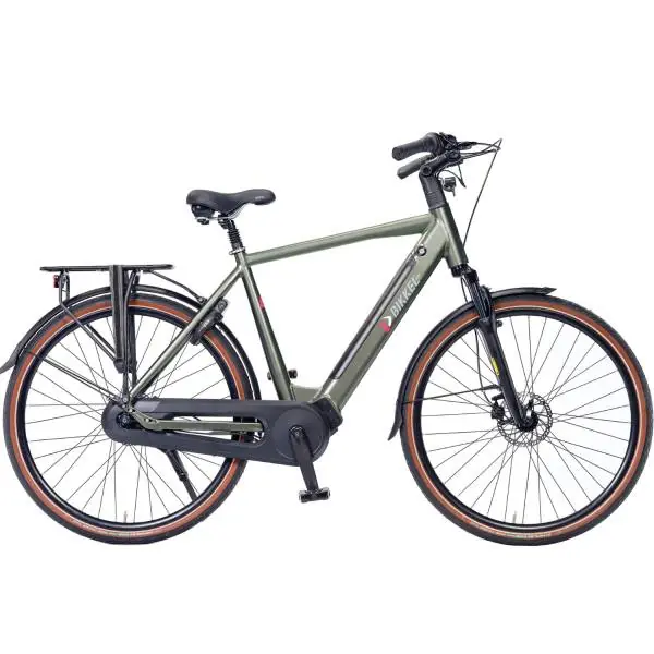 Bikkel Leva E-Bike Miehet 53cm 7S Levy 500Wh - Forest Harmaa Uusi Malli