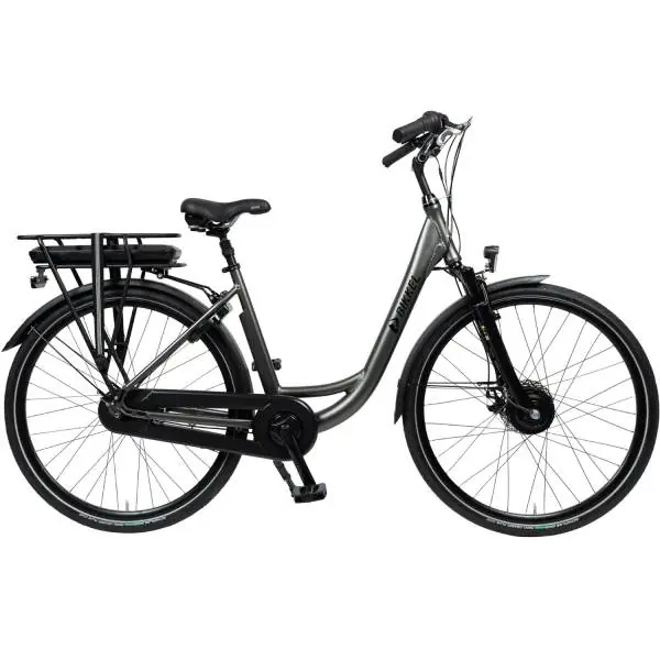 Osta Verkossa Bikkel Contigo E-Bike Naiset 49cm 7S 468Wh - Matta Harmaa