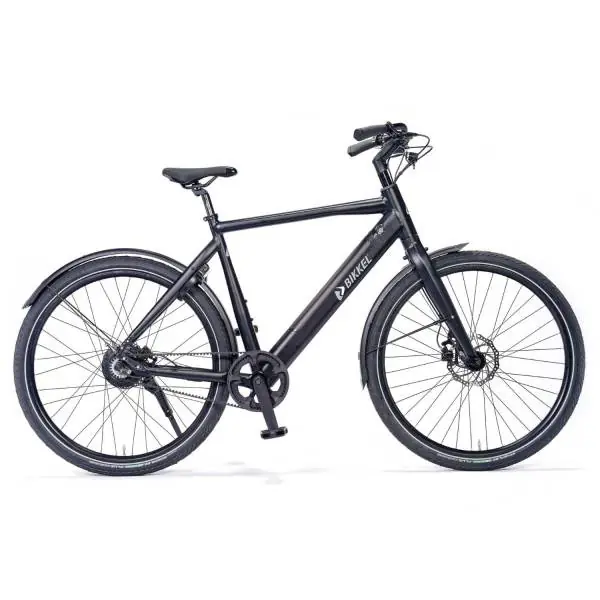 Bikkel Centro E-Bike Miehet 59cm 1V Belt Levy 504Wh - Musta Löytö