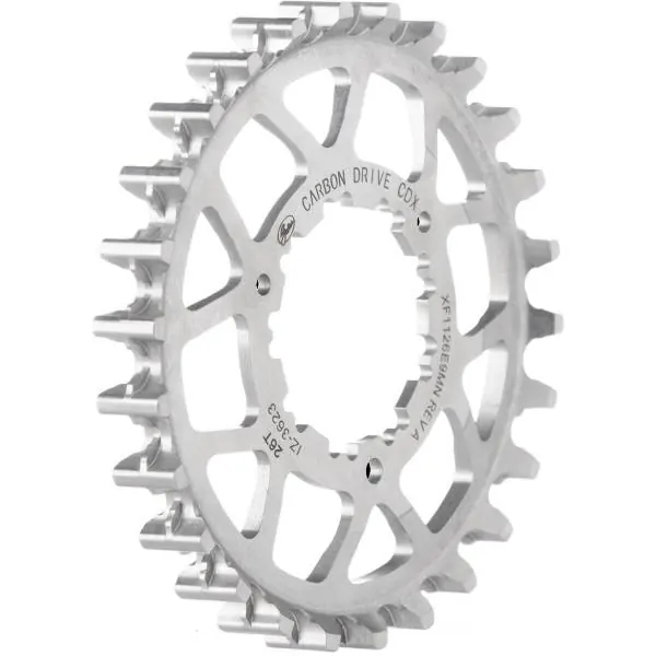 Alennettu Hinta Gates CDX Hammaspyörä 26T 45,5/50mm -. 9-Spline - Hopea