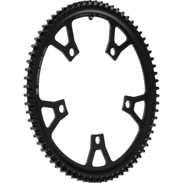 Gates CDX Polkupyörän Hammaspyörä 70T 130mm 5 Varret - Musta Vain Tänään