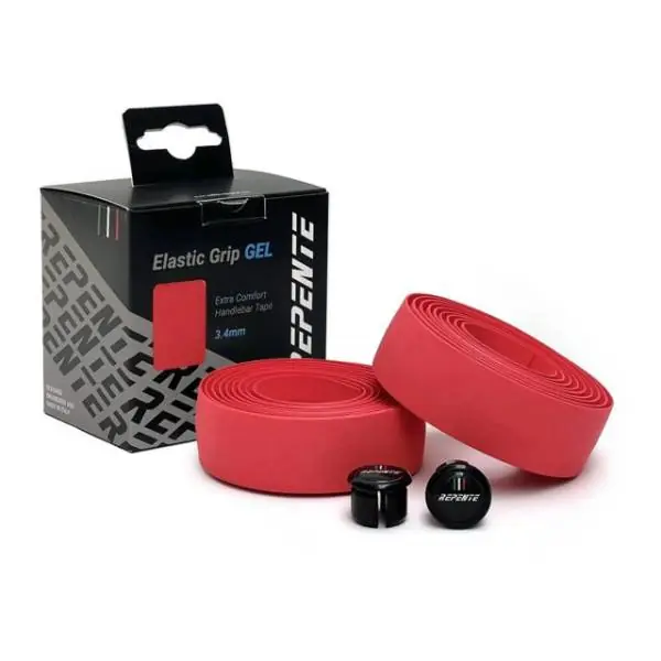 Lähetetään Heti Repente Elastic Grip Ohjaustangon Teippi Geeli 3,4mm - Punainen