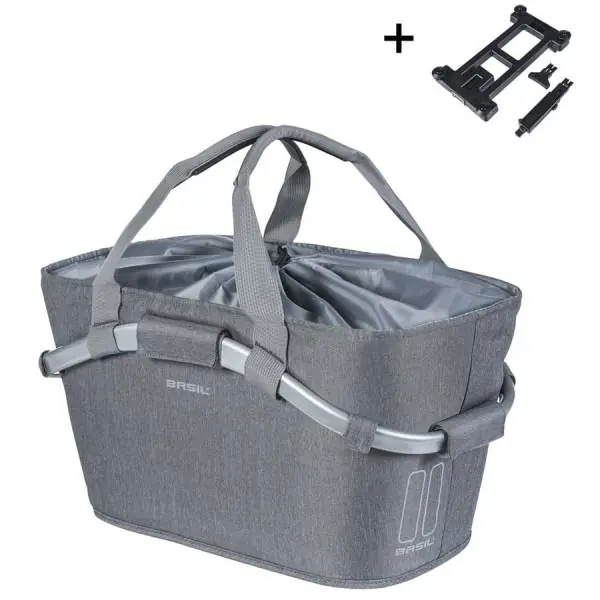 Basil 2Day Carry All Korilaukku MIK Taakse Irrotettava - Harmaa Uutuus