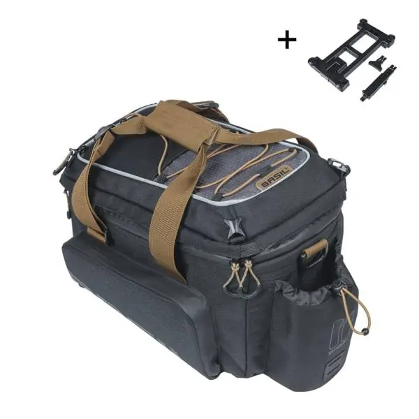 Asiakkaiden Suosikki Basil Miles XL Pro Tavaratelineen Laukku MIK 9-36L - Musta/Harmaa