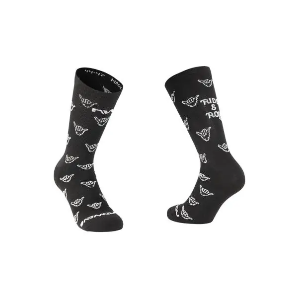 Uusi Malli Northwave Ride & Rulla Pyöräilysukat Musta - M 40-43