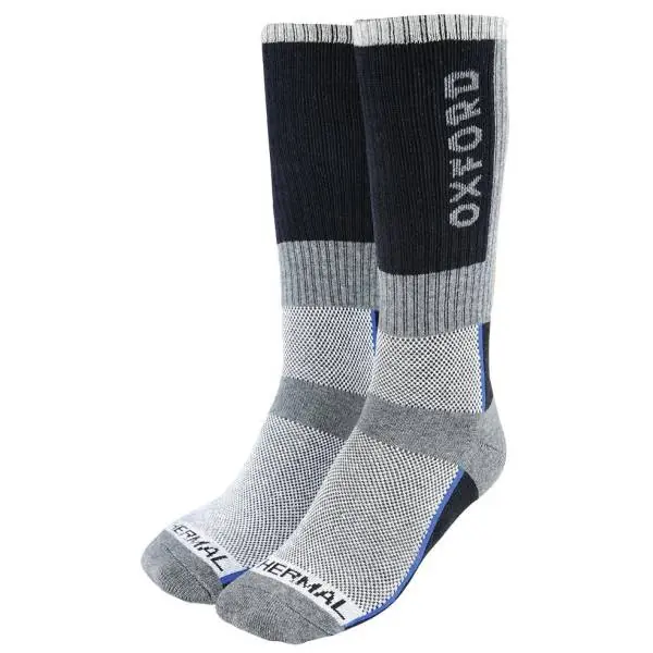 Alkuperäinen Oxford Thermal Oxsocks Regular Pyöräilysukat Musta/Harmaa Black/Gray