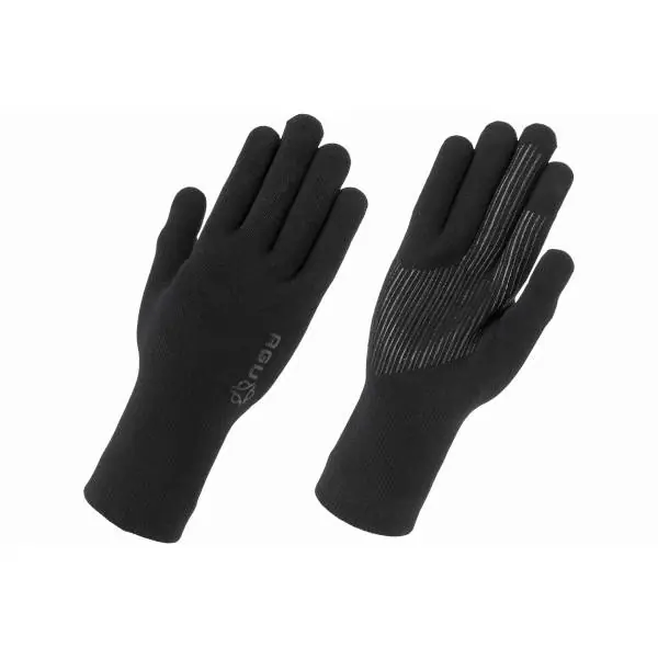 Agu Merino Knit Pyöräilyhanskat Musta - S Halpa