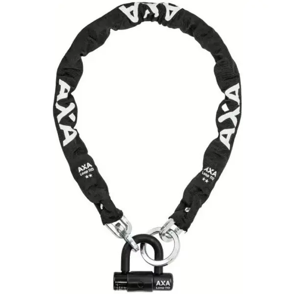 Superhinta Axa Loop Ketjulukko 110cm Ø9.5mm - Musta
