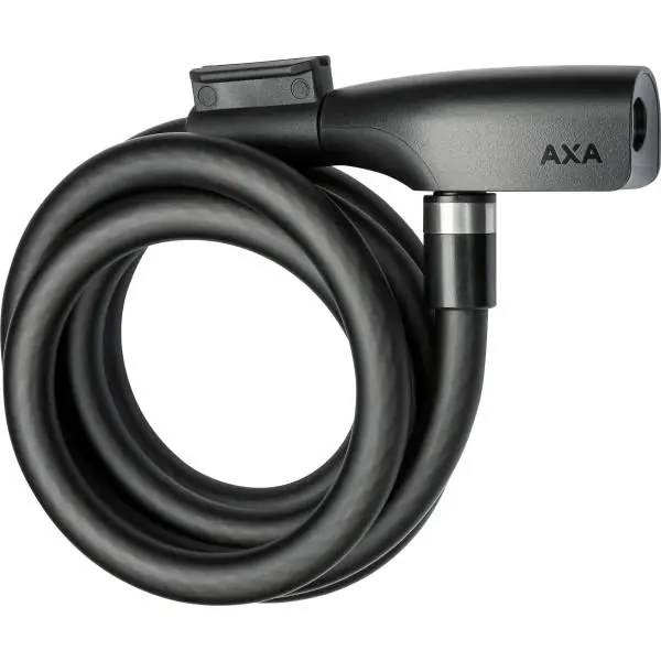 AXA Resolute Kaapelilukko 180cm 12mm Sisältyy. Pidin - Musta Flash-Tarjous