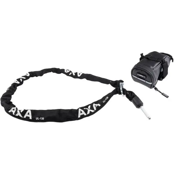Axa ULC Liitettävä Ketju 130cm 5.5mm Sisältyy. Laukku - Musta Paras Hinta