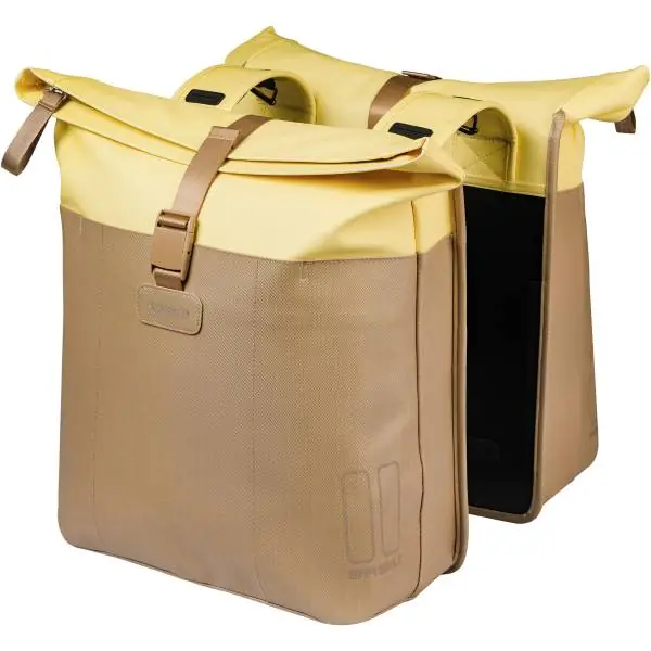 Bestseller Basil Vive Kaksois Laukku 28-35L - Hiekka/Keltainen