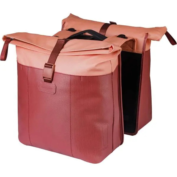 Basil Vive Kaksois Laukku MIK 28-35L - Bordeaux/Vaaleanpunainen Viikonlopputarjous