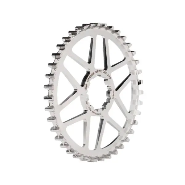 Alennus Gates CDX Takahammaspyörä 39T 9-Spline Inox - Hopea