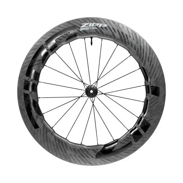 Zipp 858 NSW Etupyörä 28" Sisäkumiton Centerlock Hiili Päivän Tarjous
