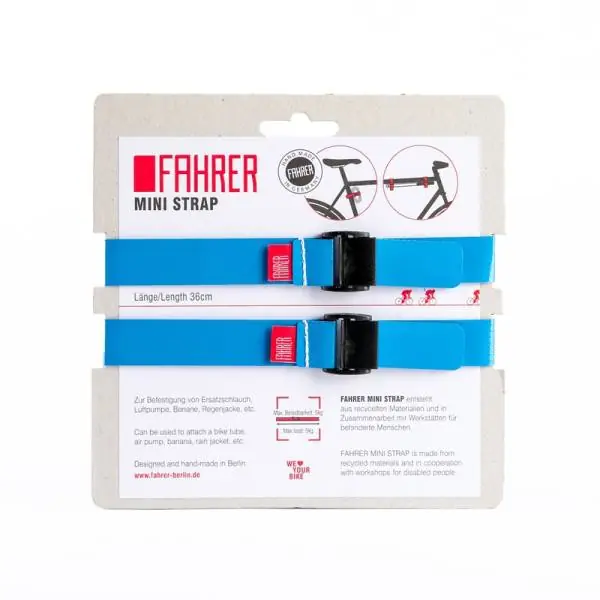 Aito Fahrer Cargo Mini Strap M 35x2cm - Sininen (2)