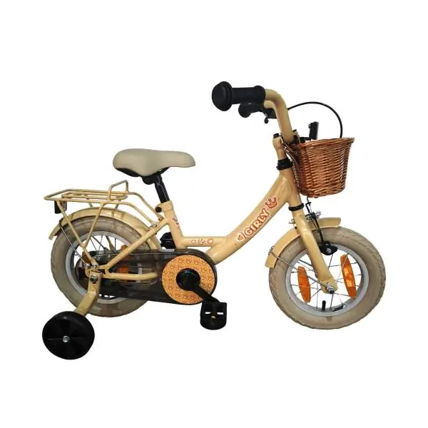 BikeFun Girly Tyttöjen Polkupyörä 12" Jarrunapa Sisältyy. Kori - Kulta Eniten Myyty