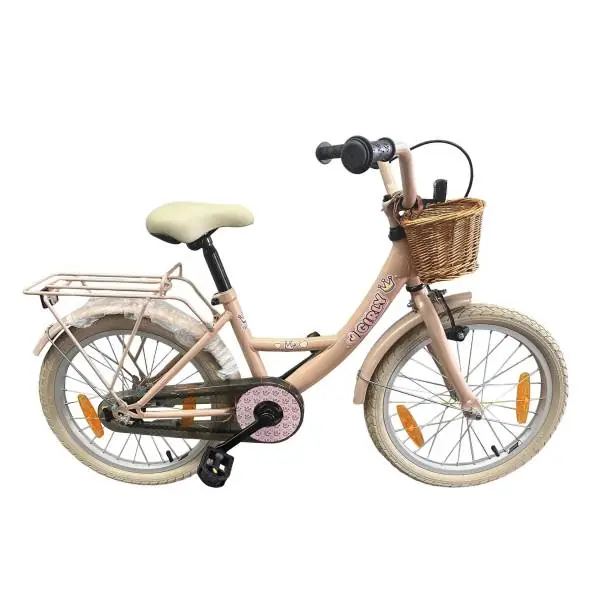Kampanjahinta BikeFun Girly Tyttöjen Polkupyörä 18" Jarrunapa Sisältyy. Kori - Vaaleanpun