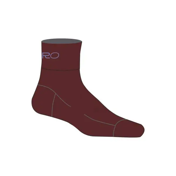 Aito Giro Comp Racer Pyöräilysukat Tumma Punaruskea - XL 46-48