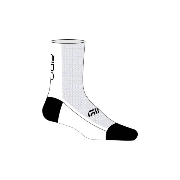 Aito Giro HRC Team Pyöräilysukat Valkoinen - XL 46-48