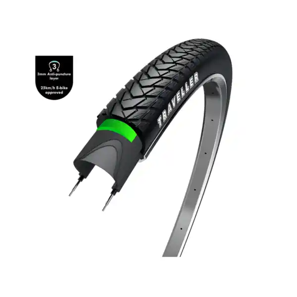 Wolff Traveller Rengas 28x1.75" - Musta Erikoistarjous