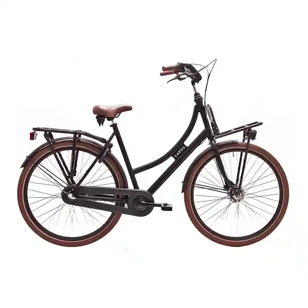 Vain Rajoitetun Ajan Avalon Cargo Naistenpyörä 28" 50cm 3S Rollerbrakes - Musta Matta