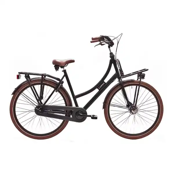 Uusi Kokoelma Avalon Cargo Naistenpyörä 28" 57cm 7S Rollerbrakes - Musta Matta