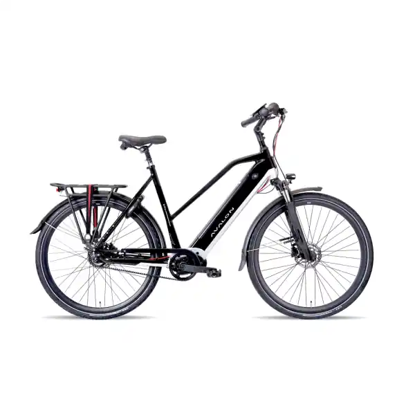 Uutuus Avalon E-Pro Sport E-Bike Naiset 28" 49cm 8S - Musta/Hopea