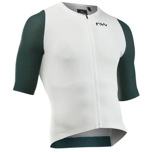 Northwave Extreme Evo Pyöräilypaita Lyhyt Laippa Valkoinen/Petrol - 4XL Alennus