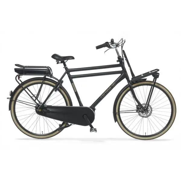 Uusi Malli Cortina E-U4 Kuljetus E-Bike Miehet 28" 65cm - Jet Black Matta