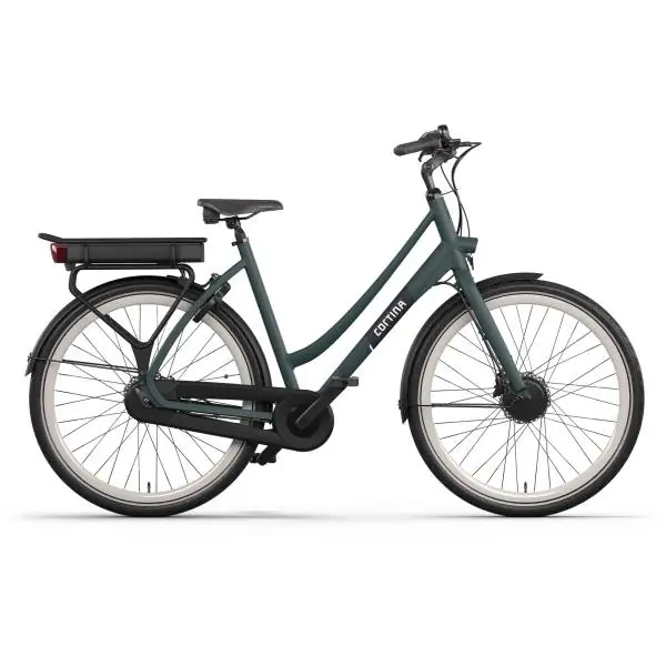 Uusi Kokoelma Cortina E-Tide E-Bike Naiset 28" 57cm 7S - Matta Vihreä