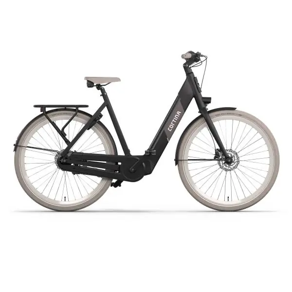 Halpa Cortina E-Nite E-Bike Naiset 28" 50cm 7S - Matta Musta