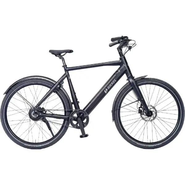 Bikkel Centro E-Bike Miehet 53cm 1V Belt Levy 375Wh - Musta Halpa