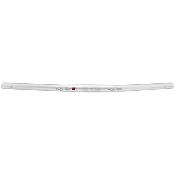 Erikoistarjous Ergotec Tasainen Tanko Ohjaustanko 600mm Ø25.4mm - Hopea