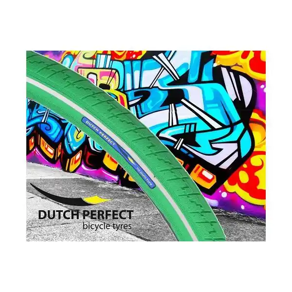 Alkuperäinen Dutch Täydellinen Rengas 28x1.40" Heijastava - Vihreä