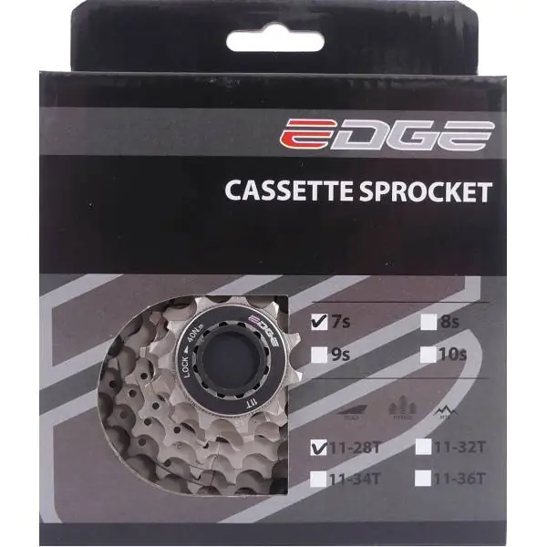 Alennettu Edge Rataspakka Shimano 7S 11-28T - Hopea