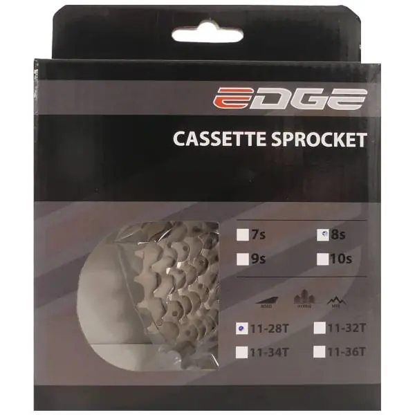 Edge Rataspakka Shimano 8S 11-28T - Hopea Päivän Tarjous