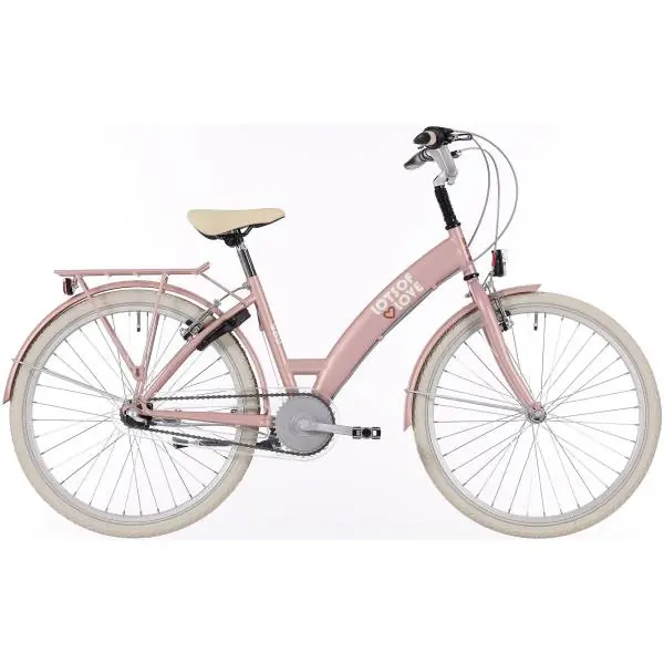Vain Tänään BikeFun Lots Tai Love Tyttöjen Polkupyörä 24" 3S Jarrunapa - Vaaleanpunainen