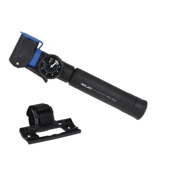 XLC 2-Tie Mini Käsipumppu 220mm Painemittari Alumiini SV/Sv Vain Tänään