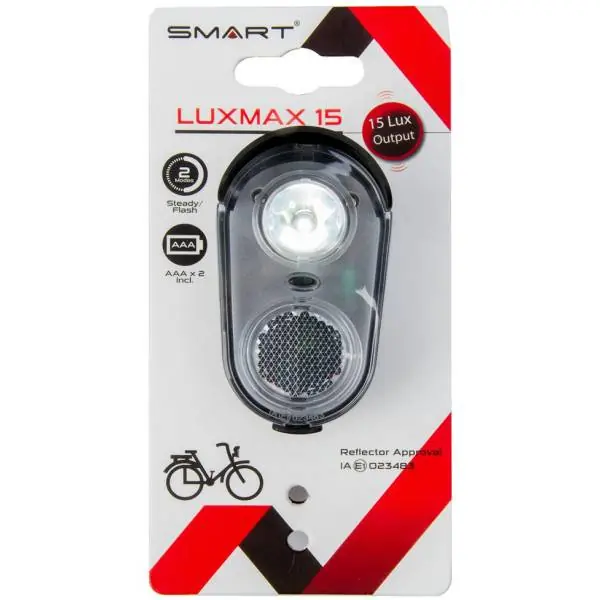 Smart Luxmax 15 Ajovalo 15 Lux Paristo - Musta Tukkuhinta