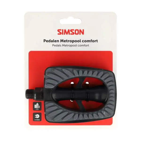 Ajankohtainen Simson Metropool Comfort 2.0 Polkimet - Musta