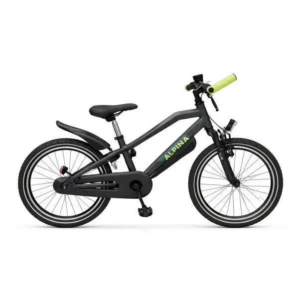 Viimeinen Mahdollisuus Alpina Trial Poikien Polkupyörä 22" V-Brake Jarrunapa - Musta Matta