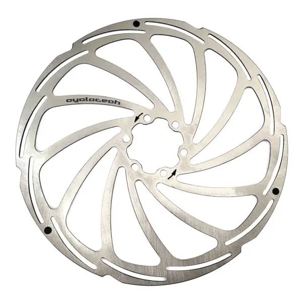 Turvallinen Maksu Cyclotech Prodisc Endura Jarrulevy 180mm 6 Reikä - Hopea