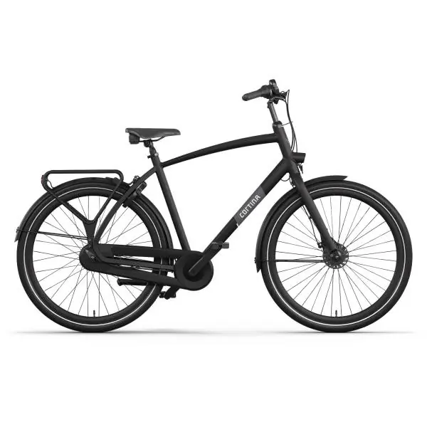 Edullinen Cortina Tide Miestenpyörä 28" 61cm 7S - Matta Jet Musta