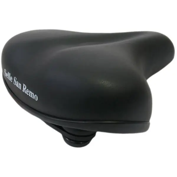 Alennus Selle San Remo Polkupyörän Satula Leveä - Musta