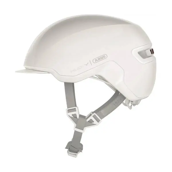 Abus Hud-Y Puristic Pyöräilykypärä Shiny Valkoinen Shiny White Kuuma Tarjous