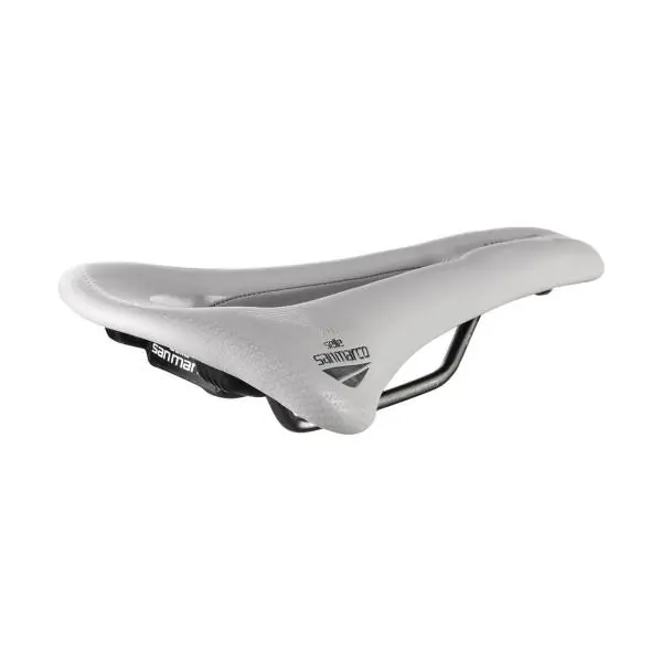 Löytö Selle San Marco Allroad Polkupyörän Satula Auki-Fit Racing Leveä - Valkoinen